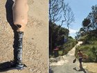 A prosthetic leg has been found on a NSW beach.