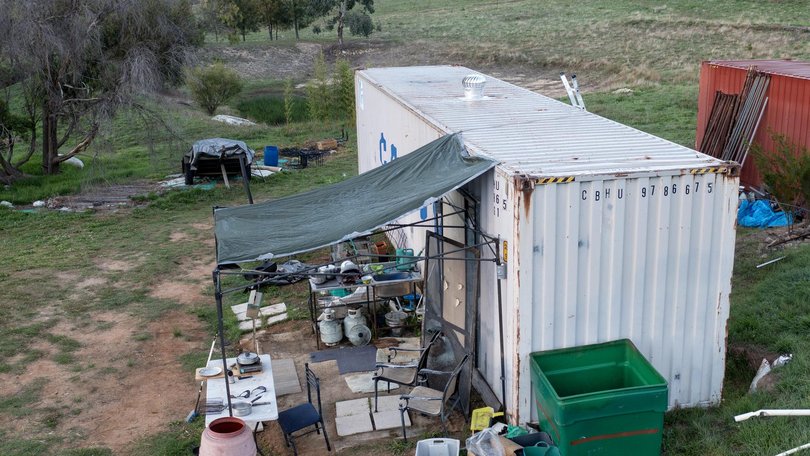 Freeman was hiding out at the property, located about 150km from where he killed the two officers in Porepunkah. 