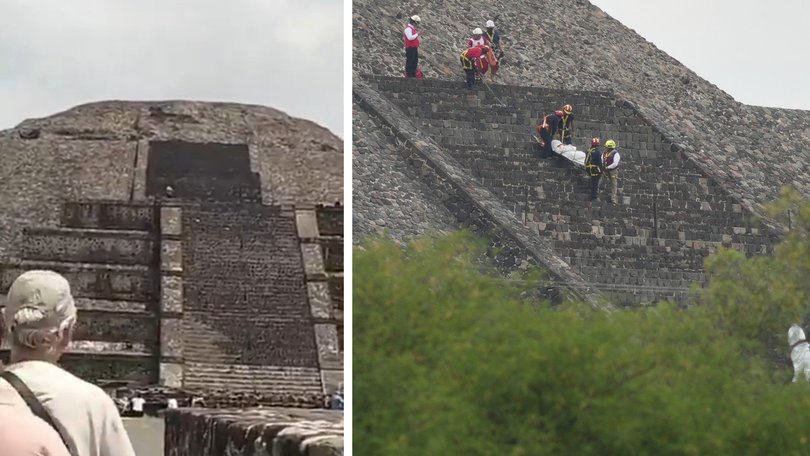 A tourist has been killed after a gunman opened fire at a pyramid in Mexico.