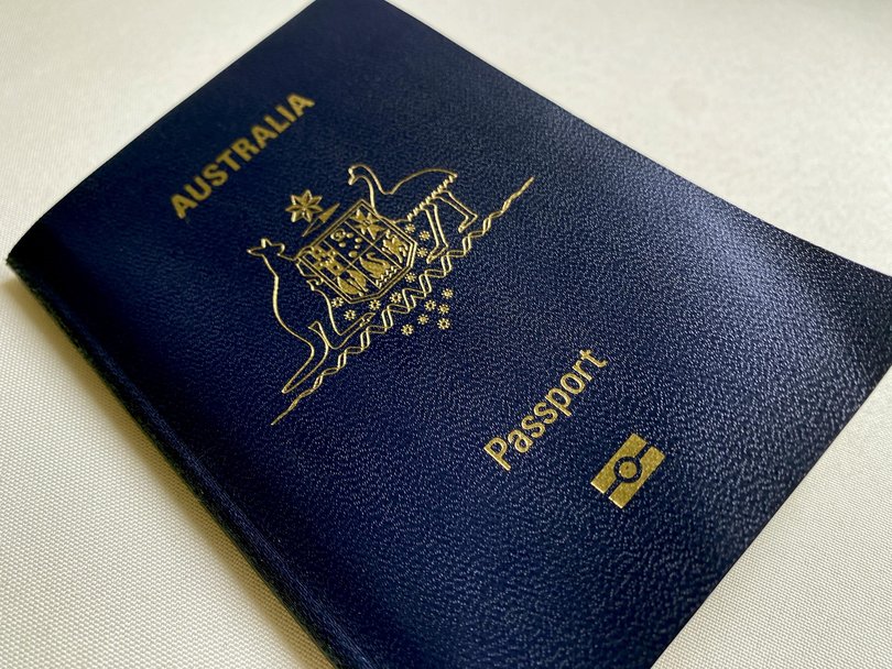 Stolen digital scans of Australian passports sell for about $45 on the dark web, new research finds. Picture: NewsWire / Nicholas Eagar