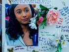 Photographs, intimate notes, and flowers are among the items left at a memorial on Thursday for slain teen Celeste Rivas Hernandez.