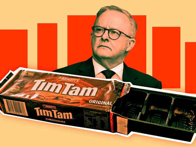 Anthony Albanese’s Tim Tam approach to economic management.