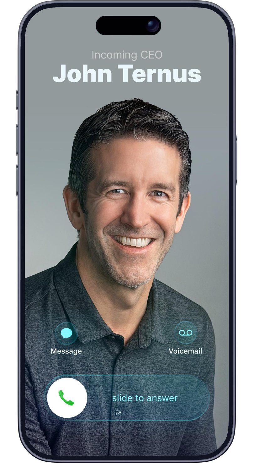 Newly announced Apple CEO John Ternus calling. 