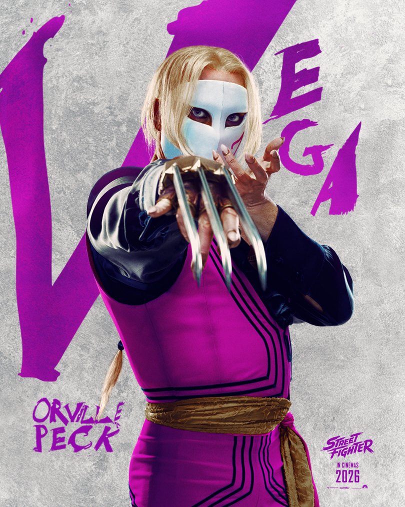 Orville Peck as Vega, a character from Street Fighter.