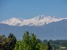 View of snow capped mountain range, amid heightened tensions following a deadly attack in Pahalgam that killed 26 tourists,  on April 29, 2025 in Srinagar, Kashmir.