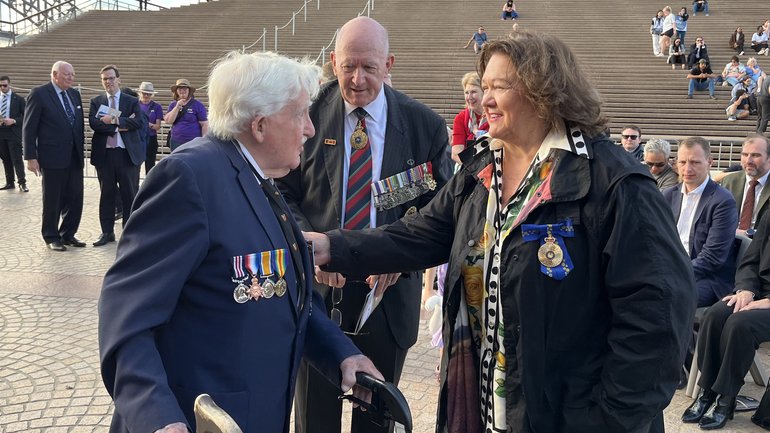 Gina Rinehart has pledged $200m to house homeless veterans in record private commitment ahead of ANZAC Day