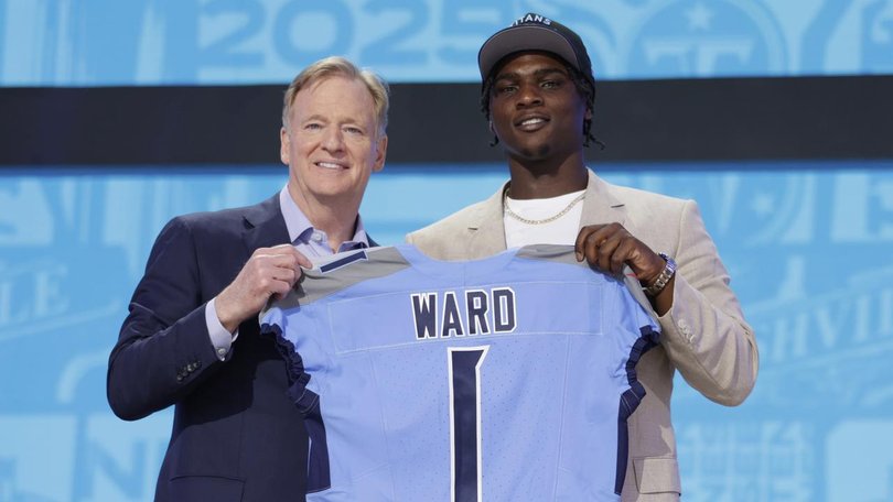 Quarterback Cam Ward was chosen by the Tennessee Titans as the first pick of the NFL draft.