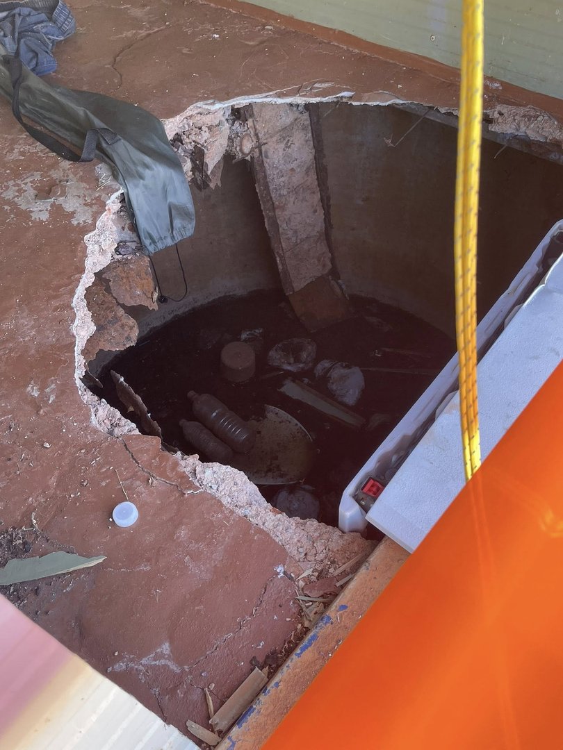 A toilet failure in the outback triggered a strange and prolonged rescue.