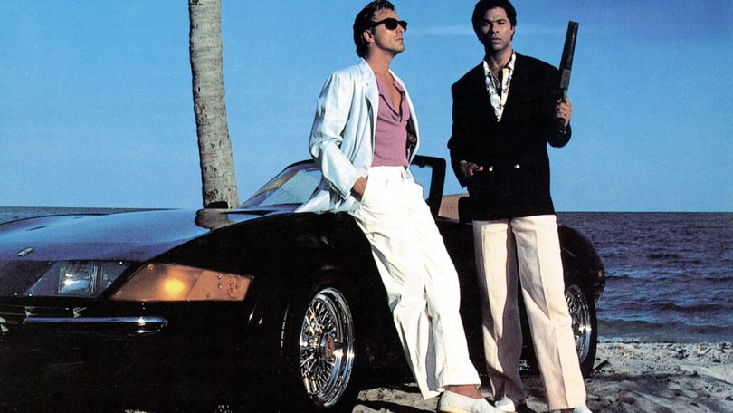 Don Johnson and Philip Michael Thomas in Miami Vice.