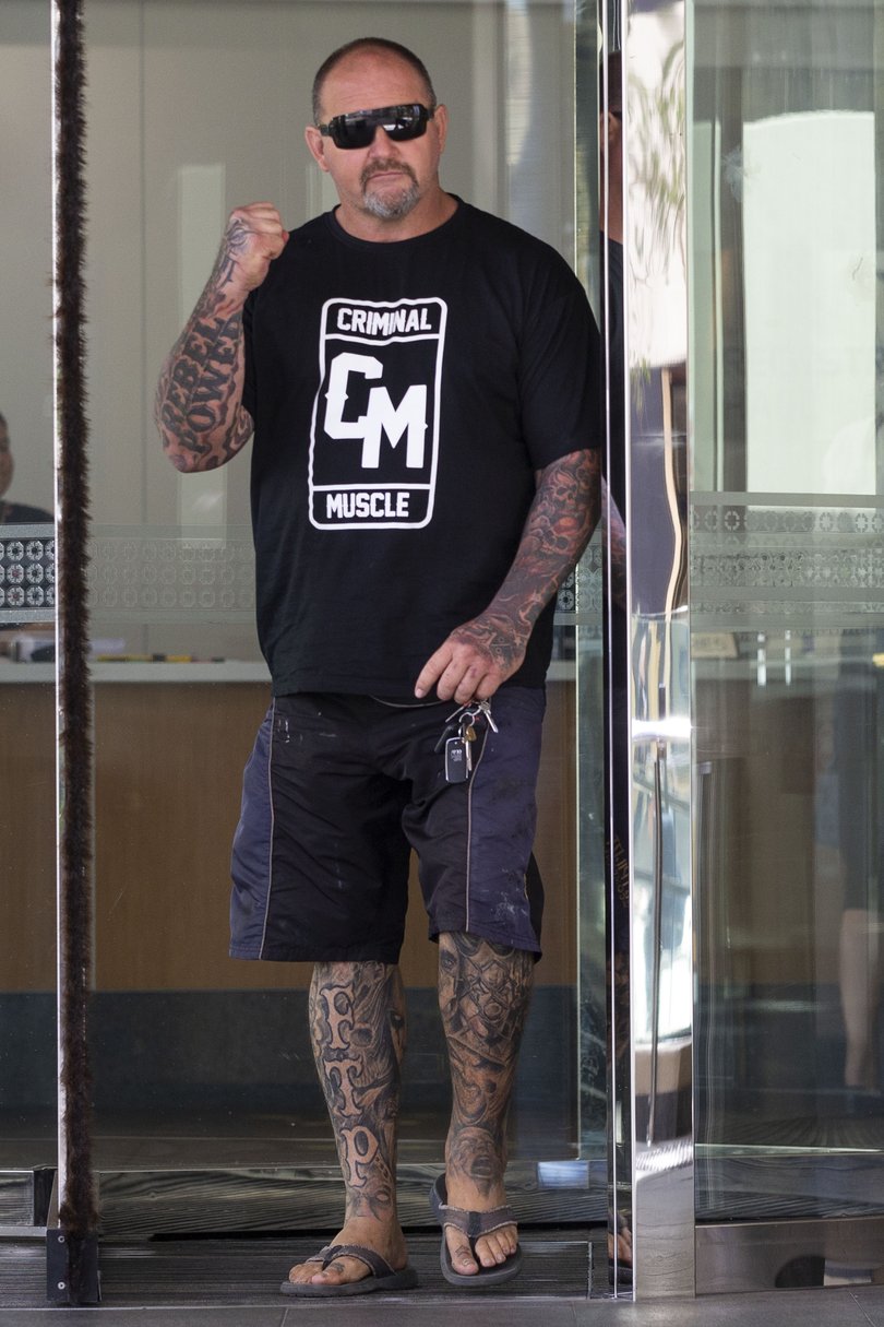 Nick Martin outside court in the years before his death.