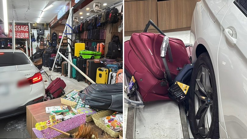 Shocking scenes as Australians hit by out of control car.