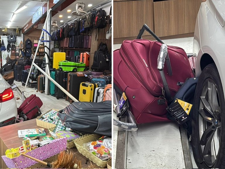 Shocking scenes as Australians hit by out of control car.