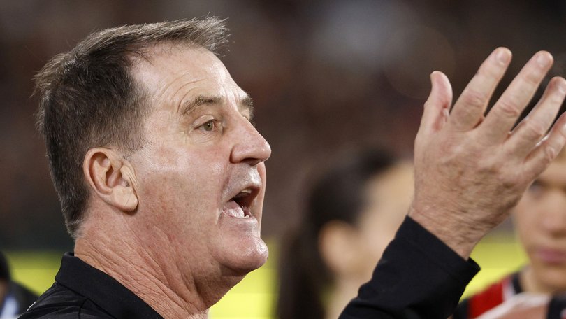 St Kilda coach Ross Lyon has taken another not-so-veiled swipe at reporters in his press conference on Friday morning.