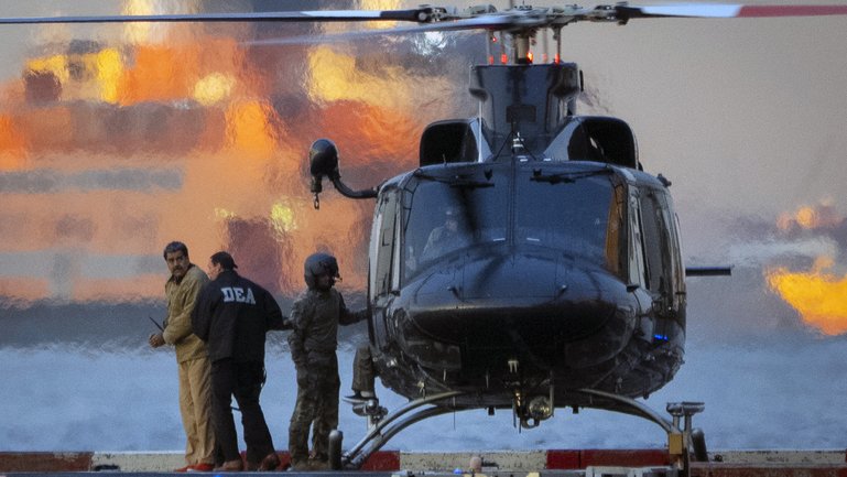 A US Army soldier who participated in the operation to capture Nicols Maduro, pictured, in Venezuela has been charged with using classified information to bet on the mission.