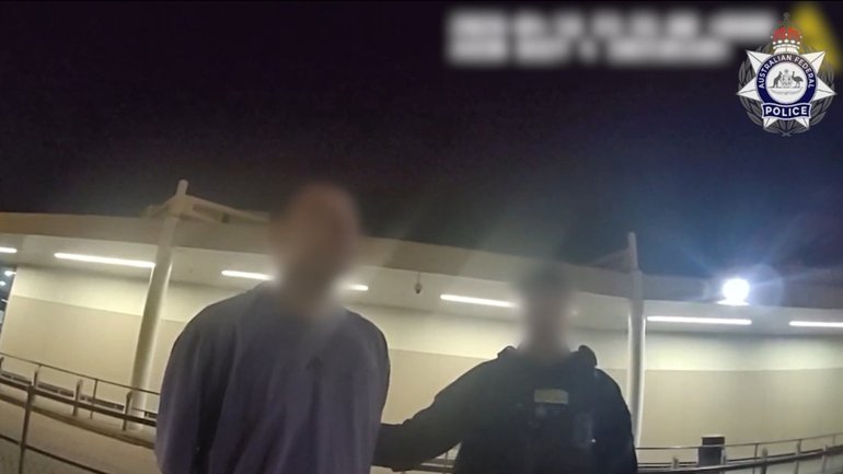 A Queanbeyan man has been charged over alleged disorderly and aggressive behaviour that led to his mid-flight restraint when travelling from Canberra to Perth. AFP