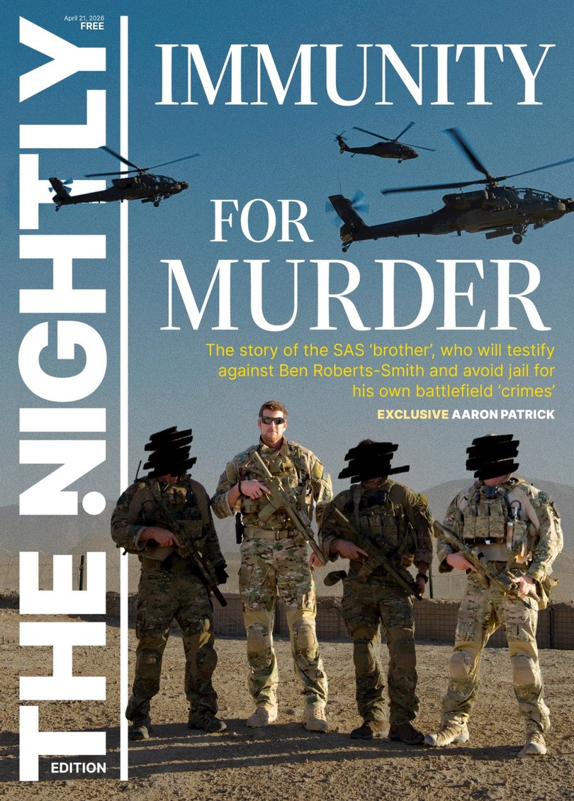 The front cover of The Nightly from Tuesday, April 21.