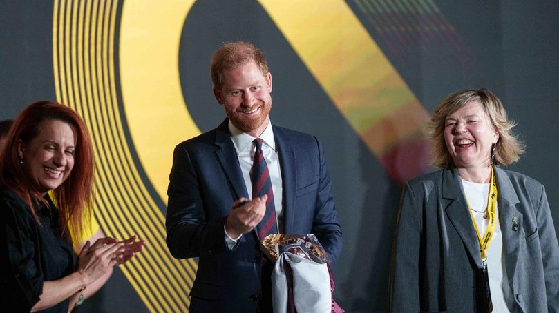 Prince Harry says during a visit to Ukraine that he is in the country ‘doing the very thing that I was born to do’.