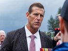 Former SAS soldier Ben Roberts-Smith says he was always going to attend the Anzac Day service. (Russell Freeman/AAP PHOTOS)