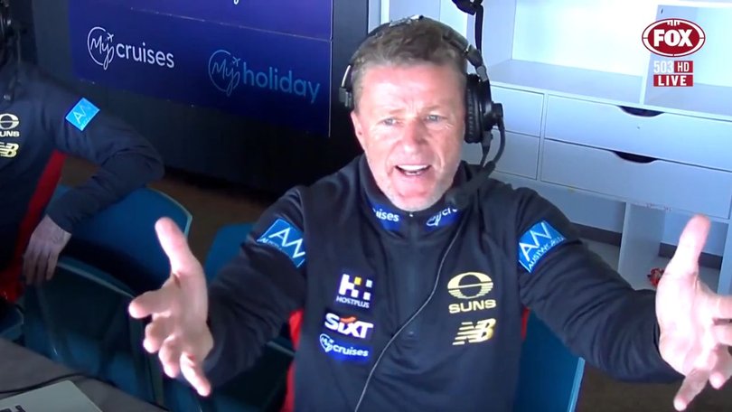 Damien Hardwick was fuming at the decision.