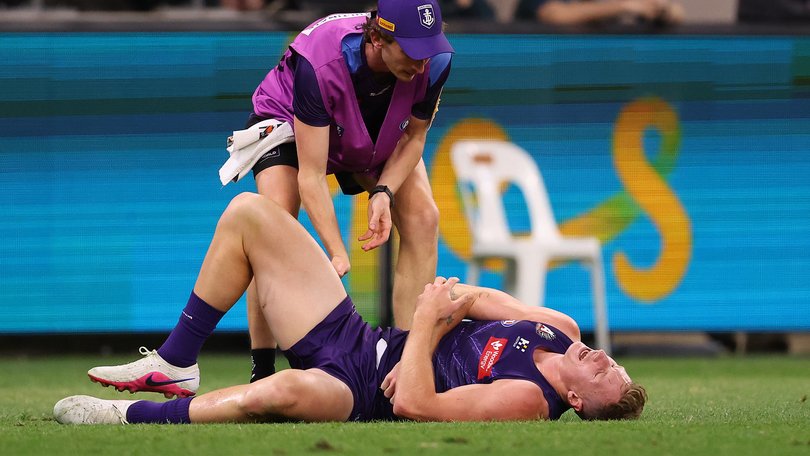 Josh Treacy hurt his arm.