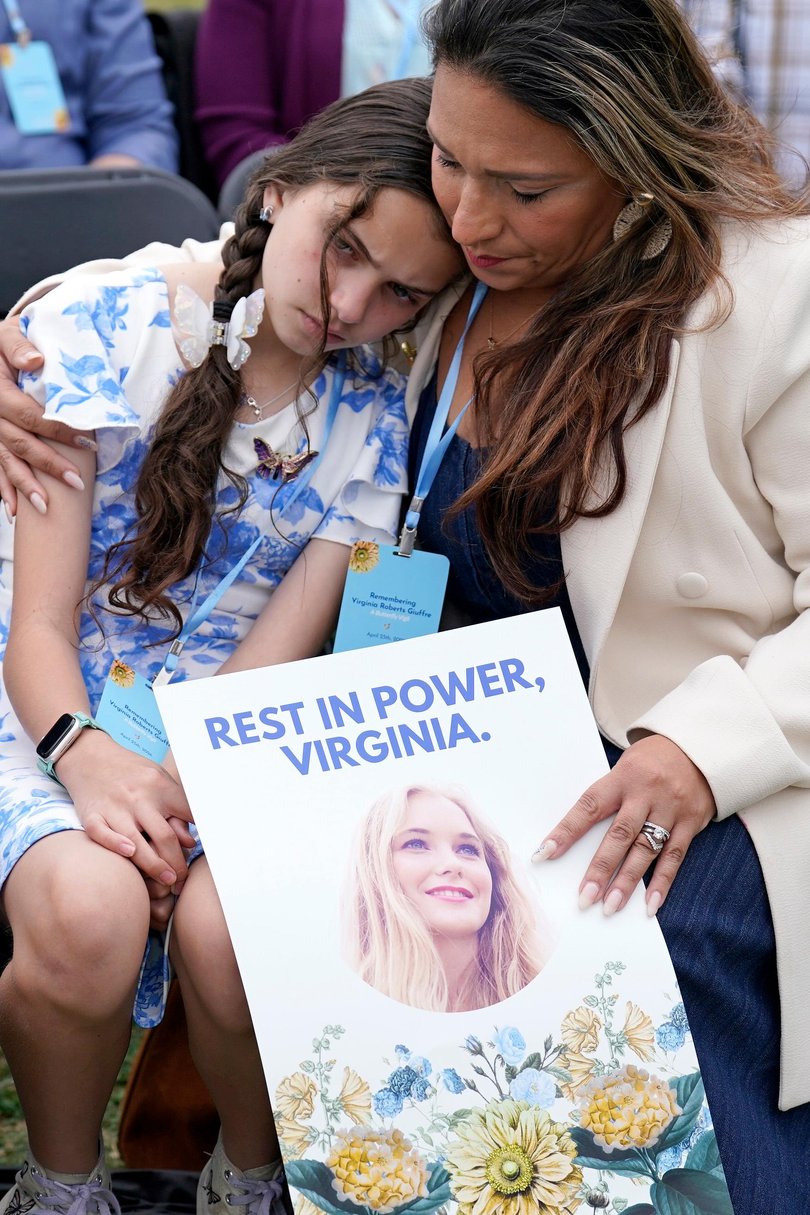 A view of atmosphere during Remembering Virginia Roberts Giuffre: A Butterfly Vigil.