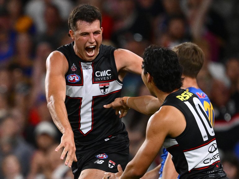 Rowan Marshall celebrates