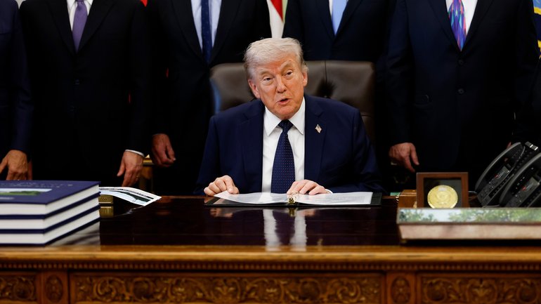 US President Donald Trump has told Iran to call him directly when they’re ready to talk peace.