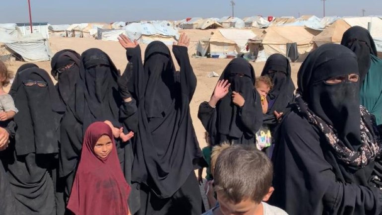 Women and children linked to IS have been held in Syrian detention camps after the fall of the so-called caliphate in 2019. Supplied