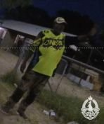 Jefferson Lewis captured on CCTV footage nearby Sharon’s home.