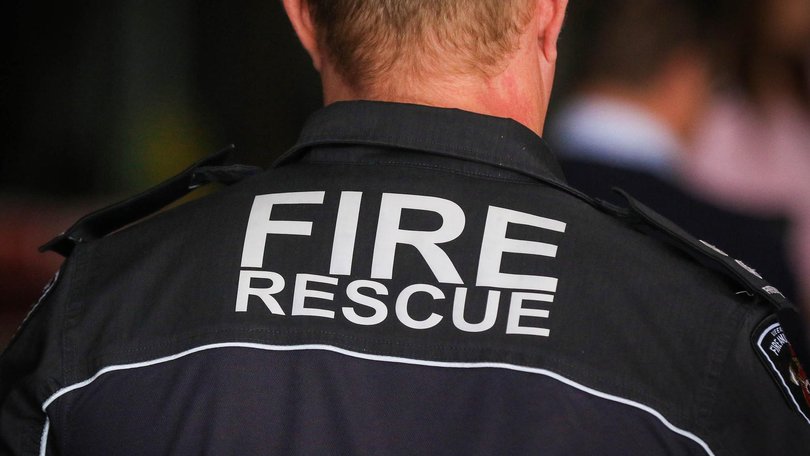 Firefighters rescued a man and woman in their 60s from the burning unit about 4.40am. 