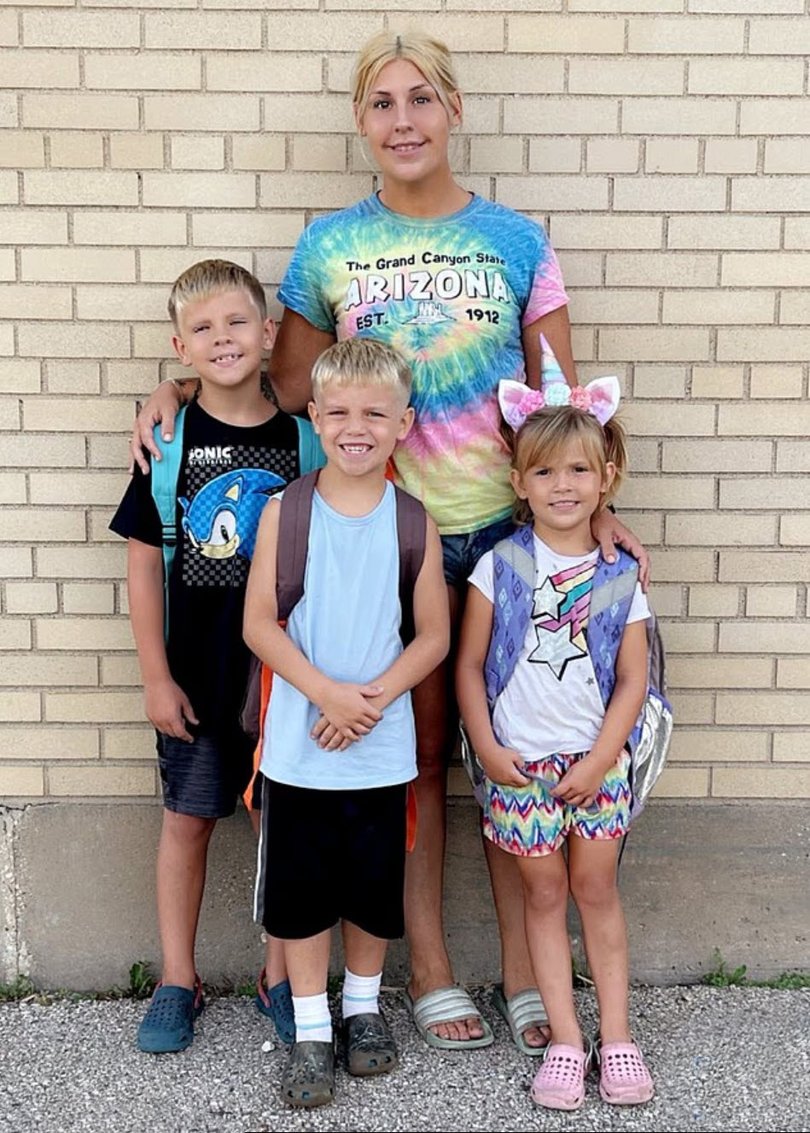 The children’s mother, Jourdan Feasby, claims the home conditions were unsafe.