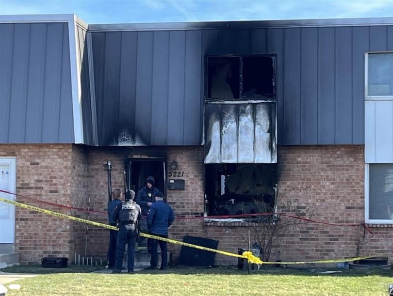 Mr Kannin claimed he attempted to re-enter the home but was overwhelmed by smoke.