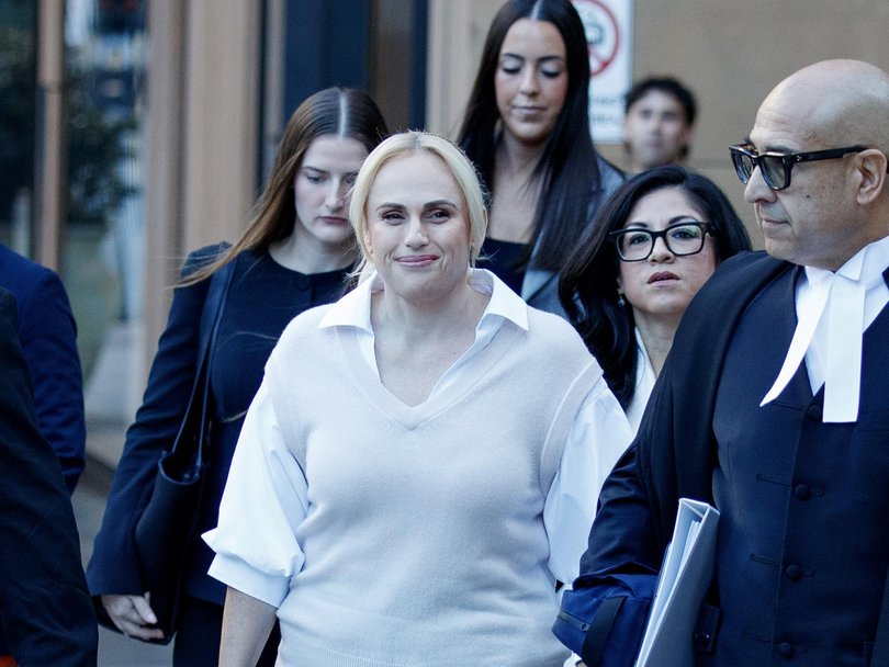 Rebel Wilson arrives at Federal Court on Tuesday. Picture: NewsWire / Nikki Short