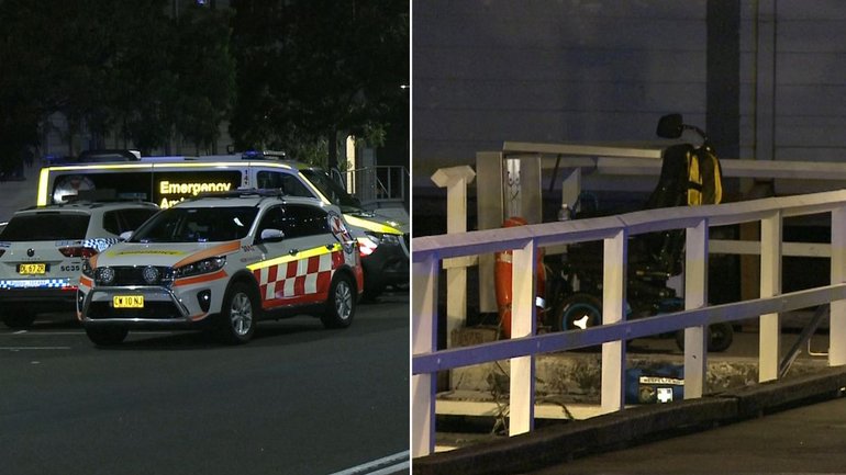 A man in a wheelchair has drowned after falling into water at Millers Point, Sydney.