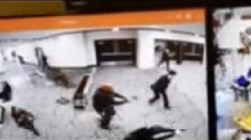 The suspect was caught on surveillance footage sprinting past a security checkpoint and headed straight for the ballroom where thousands of journalists were gathered for the annual event 