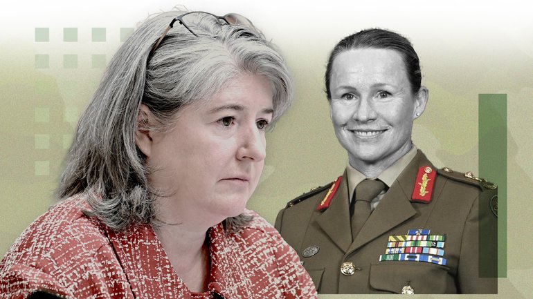 Unlike the popular promotion of Lt-Gen. Susan Coyle, pictured right, few had tipped economist and Industry Department boss Meghan Quinn, pictured left, would be chosen to take over the Defence organisation.