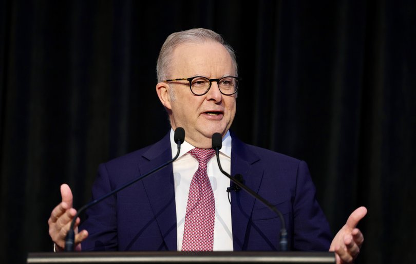 CME breakfast with the 
PM Anthony Albanese this morning at The Westin Hotel. Picture: Iain Gillespie