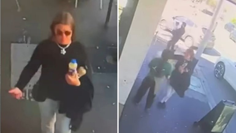 A Melbourne waitress has been left shaken and injured after a random daytime attack.