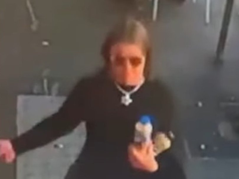 The cafe owners have appealed for members of the public to identify the woman. Picture: supplied
