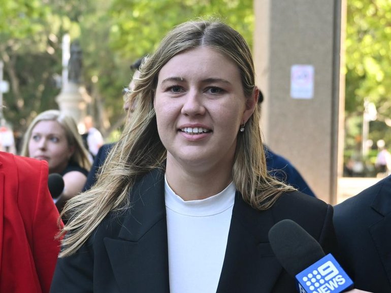 Advocate Brittany Higgins is behind a new push for Victoria to improve justice for victim-survivors. (Dean Lewins/AAP PHOTOS)