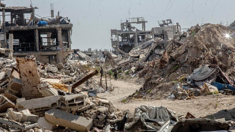 Extensive damage in Jabalia camp, on the northern Gaza Strip.