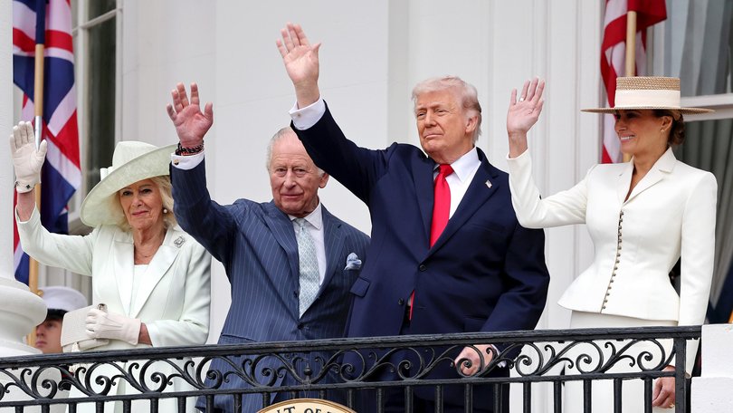 Just hours after the monarch talked up the AUKUS partnership, the King presented Trump with a relic from a British World War II submarine which operated from Perth and carried the President’s name.