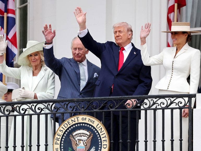 Just hours after the monarch talked up the AUKUS partnership, the King presented Trump with a relic from a British World War II submarine which operated from Perth and carried the President’s name.