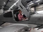 Pauline Hanson with her ‘sexy’ new plane.