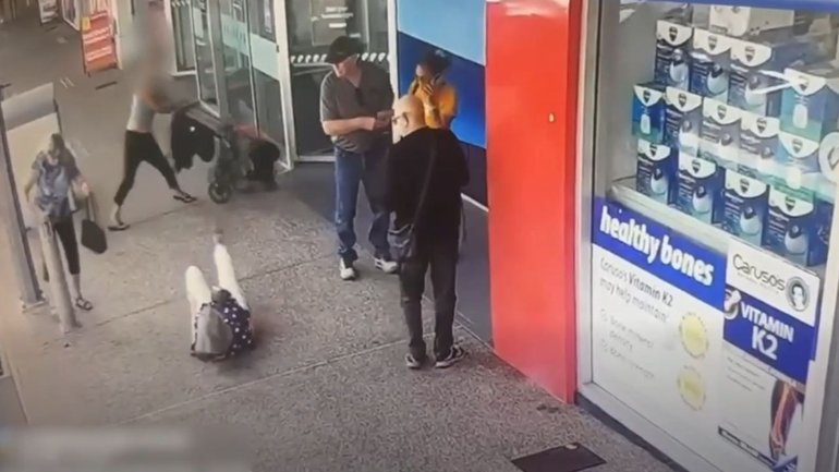 A woman has been charged with serious assault after allegedly using a pram to knock a 77-year-old woman to the ground in Maryborough’s CBD.