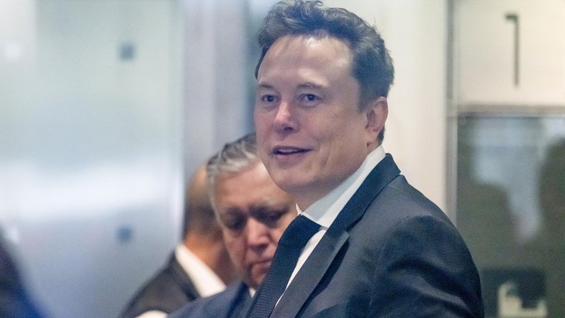 Elon Musk, chief executive officer of Tesla Inc., arrives at federal court in Oakland, California, US, on Tuesday, April 28, 2026. Elon Musk is suing OpenAI and Microsoft Corp. over claims that the startup abandoned its founding mission when it took billions of dollars in backing from the software stalwart and planned its restructuring. Photographer: David Paul Morris/Bloomberg David Paul Morris