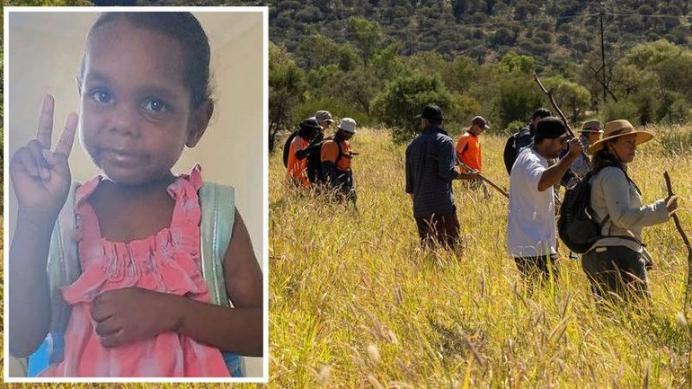 Volunteers are joining police and defence force members in the search for missing five-year-old Sharon. 