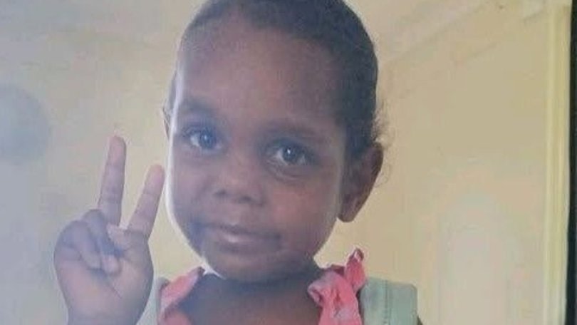 Five-year-old Sharon Granites has been missing for five days. Picture: NT Police