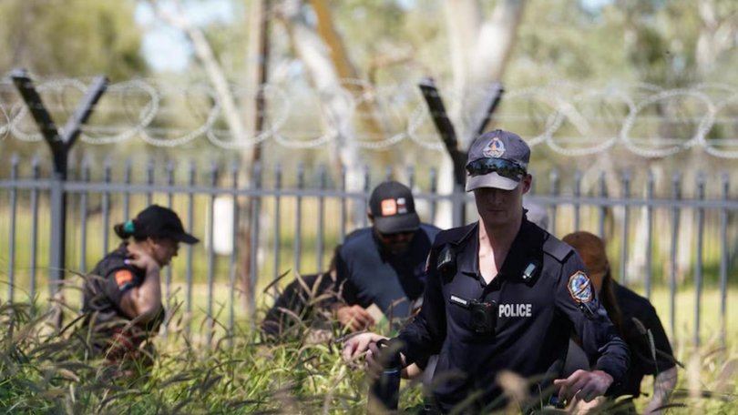 Teams of investigators have been desperately searching bushland near Alice Springs since Sharon first went missing. Picture: ABC