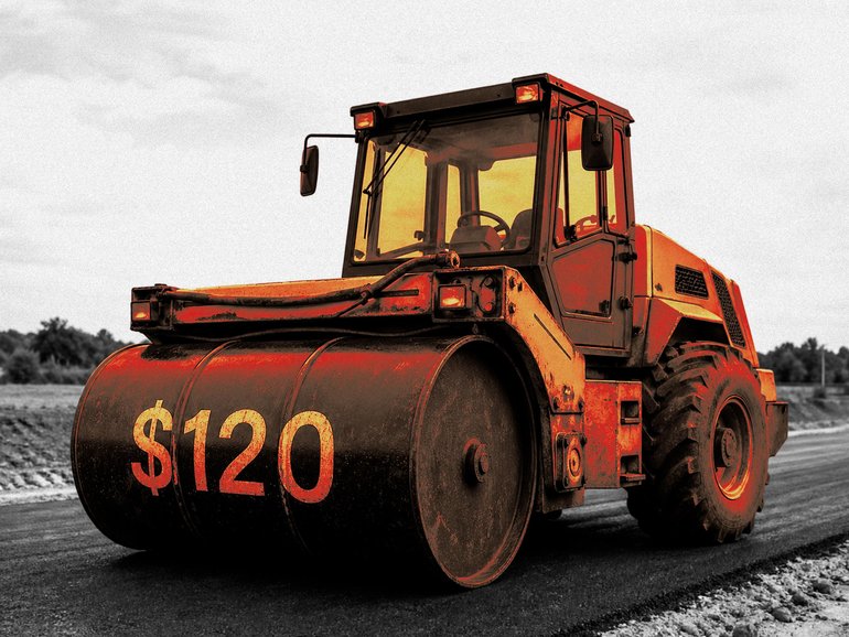 A soaring in crude oil prices back to $US120 a barrel is now tipped to wipe out fuel excise tax relief and push up housing construction costs. 